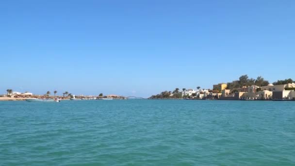 Gouna Een Van Belangrijkste Vakantiebestemmingen Van Egypte — Stockvideo