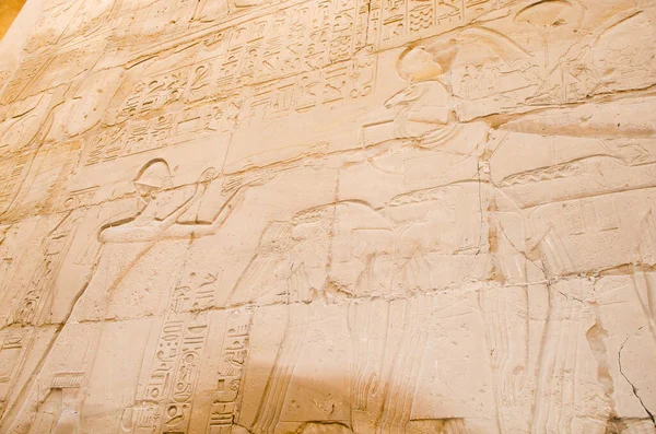 Antik Mısır Sanatı Antik Mısır Uygarlığından Ayrıntılar Luxor Daki Karnak — Stok fotoğraf