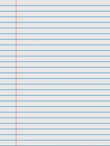 Çizgi vektör illüstrasyonlu defter kağıdı izole edildi