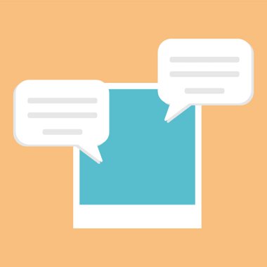 Açıklama, yeni yanıt simgesi post sosyal medya üzerinde yeni yorum