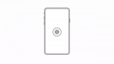 Scanning fingerprint on smartphone video animation. Unlock mobile phone flat design. Isolated on white background. Biometric system. Application identification.