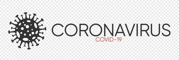Icona delle cellule batteriche del coronavirus, 2019-nCoV Nuovi batteri del coronavirus. Nessuna infezione e fermare Coronavirus Concetti pericolosa cellula di coronavirus in Cina, Wuhan. sfondo trasparente Icona vettoriale isolata — Vettoriale Stock