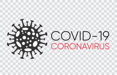 Coronavirus Bakteri Hücre Simgesi, 2019-nCoV Roman Coronavirus Bakterisi. Enfeksiyon yok ve Coronavirus 'u durdurun Çin' de tehlikeli Coronavirüs hücresi kavramını kavradı, Wuhan. şeffaf arkaplan izole edilmiş vektör simgesi