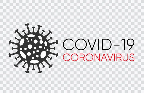 Coronavirus Bacteria Cell Icon, 2019-nCoV Novel Coronavirus Bacteria. No Infection and Stop Coronavirus Concepts Dangerous Coronavirus Cell in China, Wuhan. transparenter Hintergrund Isolated Vector Icon — Stockvektor