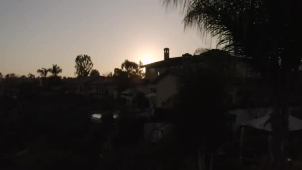 Gündoğumunda San Diego Nun Anamorfik Hava Manzarası — Stok video