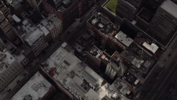 Flygbilder Nästan Tomma Gator New York Pandemi — Stockvideo