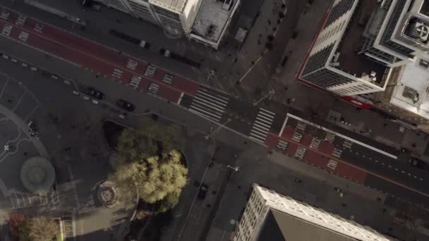 Luftaufnahmen Von Fast Leeren Straßen New Yorks Während Der Pandemie — Stockvideo