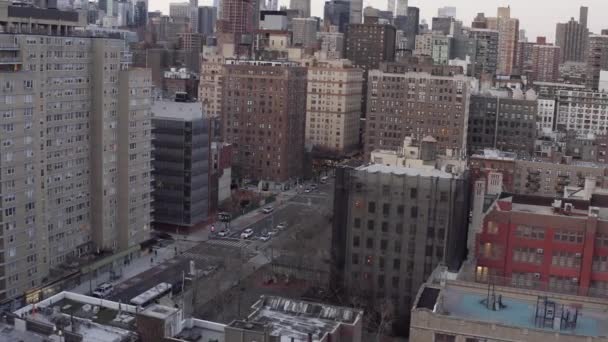 Imágenes Aéreas Calles Casi Vacías Nueva York Durante Una Pandemia — Vídeo de stock