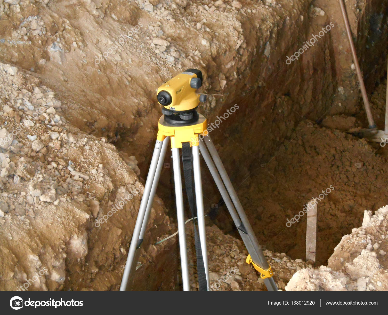 Survey Equipment Called Dumpy Level Stock Editorial Photo - survey equipment called dumpy level stock photo