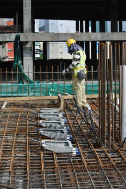 Öncesi stres kablo tendon çapa baş inşaat sahasında önceden stresli beton için. 