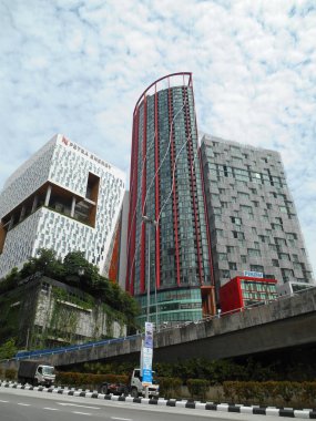 Faade tasarım desen ve renk bina Hiigh yükselişi