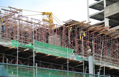 Geçici yapı kullanılan iskele