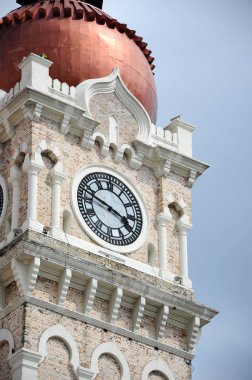 Sultan Abdul Samad Kuala Lumpur, Malezya 'da inşaat cephesi. Ben...