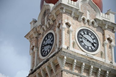 Sultan Abdul Samad Kuala Lumpur, Malezya 'da inşaat cephesi. Ben...