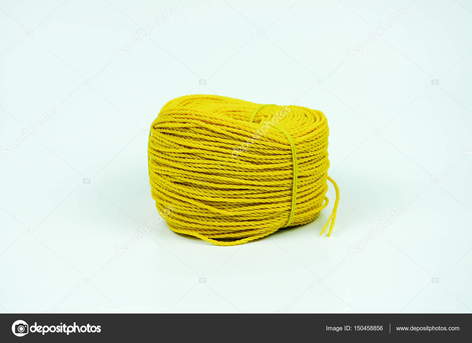 yellow nylon rope