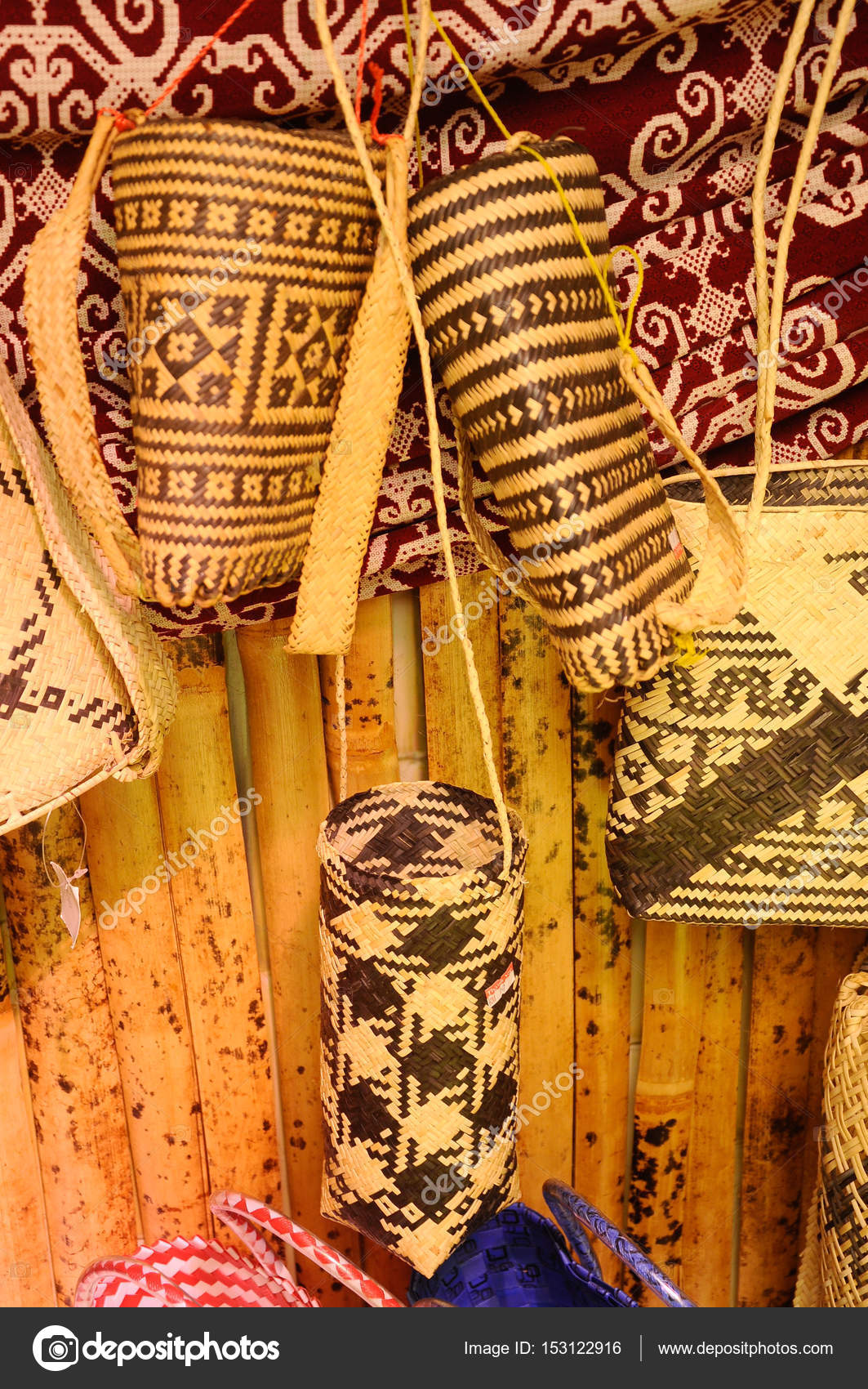 Sarawak's Ethnic hand crafts in Malaysia. — Stock Photo © Aisyaqilumar