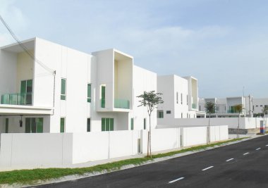 Modern tasarım çift hikaye yüksek maliyet Teras ev Seremban, Malezya.  