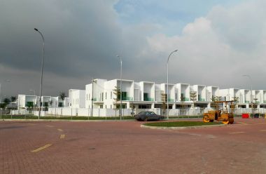 Modern tasarım çift hikaye yüksek maliyet Teras ev Seremban, Malezya.  