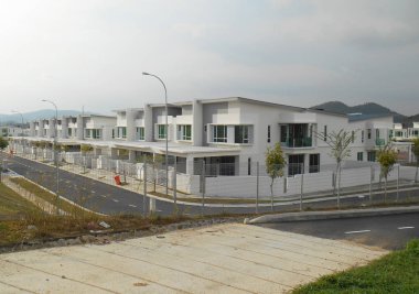 Modern tasarım çift hikaye yüksek maliyet Teras ev Seremban, Malezya.  