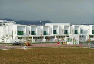 Modern tasarım çift hikaye yüksek maliyet Teras ev Seremban, Malezya.  