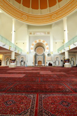 Masjid Jamek Sultan Abdülaziz Petaling Jaya, Malezya iç. Modern cami ve topluluk İslam tasarım ve mimarisi ile oluşturma. 