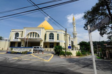 Dış Masjid Jamek Sultan Abdülaziz Petaling Jaya, Malezya. Modern cami ve topluluk İslam tasarım ve mimarisi ile oluşturma. 