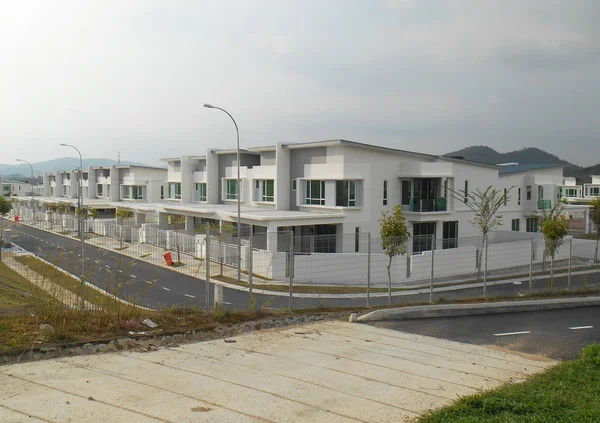 Design Moderno Casa Terraço Alto Custo História Dupla Seremban Malásia — Fotografia de Stock