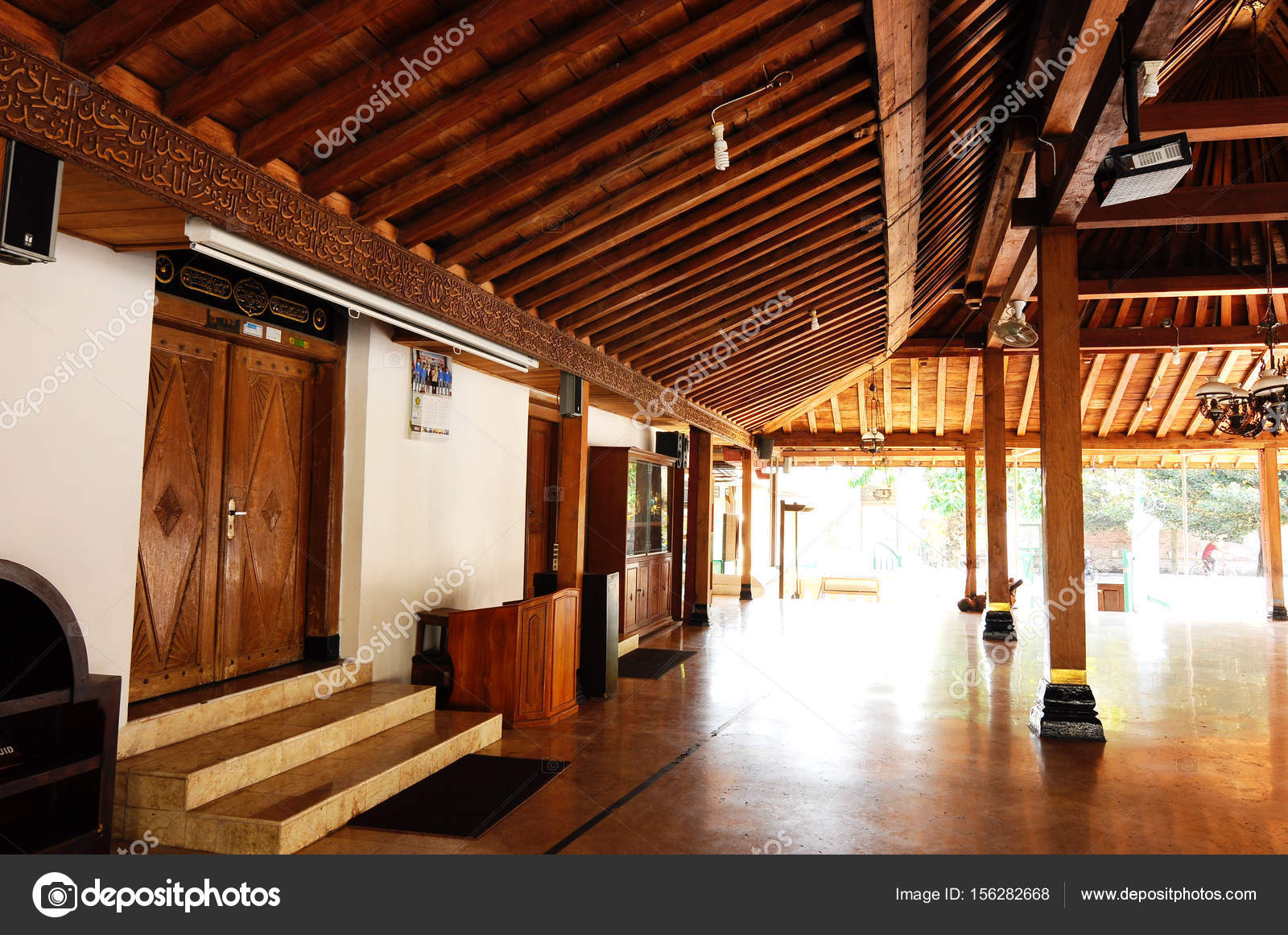 Interior Old Masjid Besar Mataram Kotagede Jogjakarta