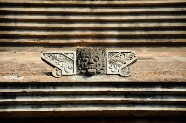 Taş tasarım ve detay eski Mescidi Besar Mataram Kotagede, Jogjakarta Endonezya iş. Tarih göre cami 1575 üzerinde inşa yapıldı.. 