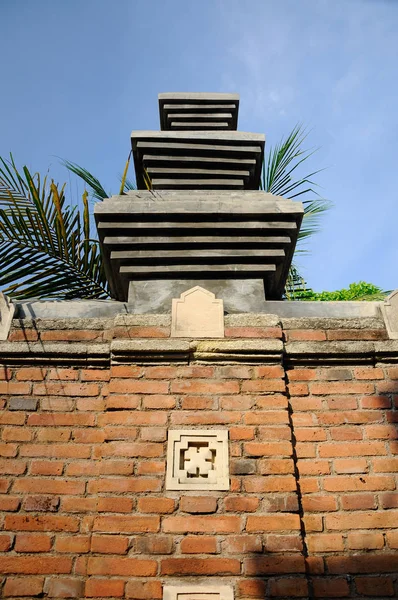 Diseño Detalle Obra Piedra Old Masjid Besar Mataram Kotagede Jogjakarta — Foto de Stock