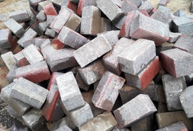 Prekast beton döşeme taş olarak kullanılan tamamlandıktan araç yolu ve yaya geçit için. 