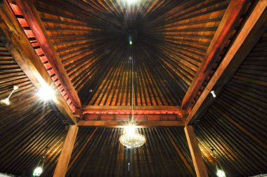 Jogjakarta, Endonezya-12 Haziran 2014: eski Mescidi Besar Mataram Kotagede, Jogjakarta Endonezya, iç. Tarih göre cami 1575 üzerinde inşa yapıldı.. 