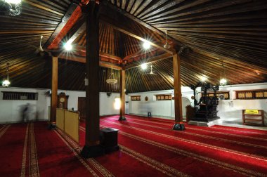 Jogjakarta, Endonezya-12 Haziran 2014: eski Mescidi Besar Mataram Kotagede, Jogjakarta Endonezya, iç. Tarih göre cami 1575 üzerinde inşa yapıldı.. 