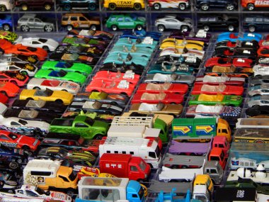 Seremban, Malezya-20 Mayıs 2017: koleksiyonları çeşitli araba minyatür model aynı ölçekte. Bazıları kıt ve toplayıcıları talepleri modelleri haline.