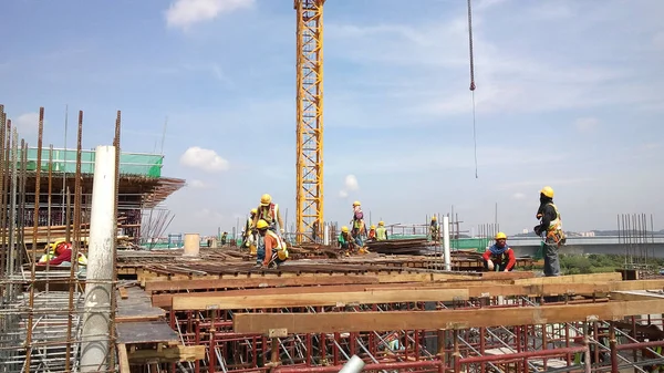 Seremban Malaysia March 2017 Construction Site Progress Seremban Malaysia Daytime — стоковое фото
