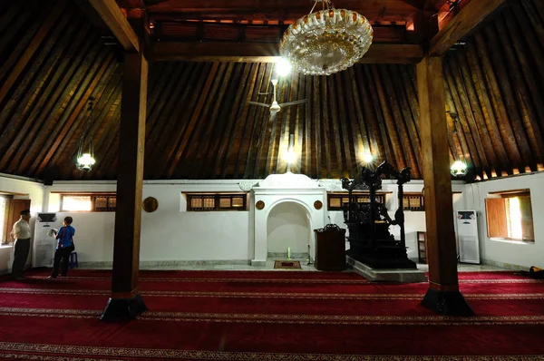 Jogjakarta Indonesia Junio 2014 Interior Del Viejo Masjid Besar Mataram — Foto de Stock