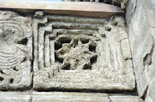 Stone Werk Design Detail Bij Oude Masjid Besar Mataram Kotagede — Stockfoto