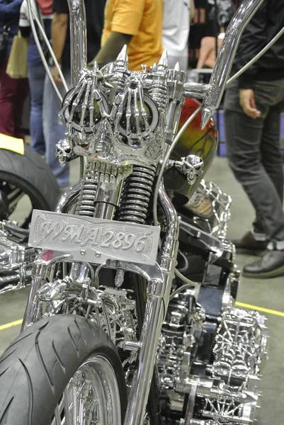 Schließung des Custom Harley Davidson Motorrads — Stockfoto