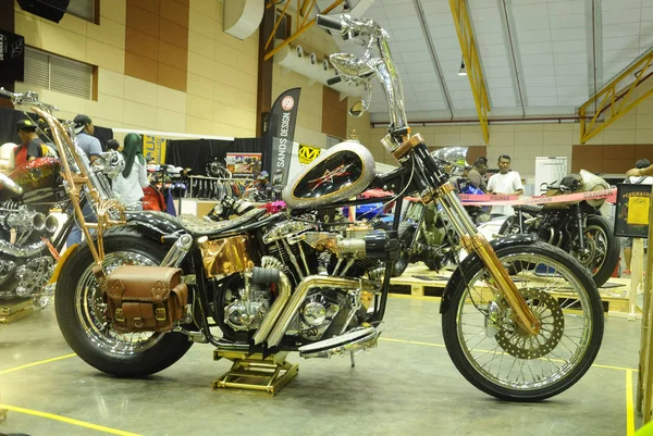 Reunião de costume Harley Davidson Motocicleta — Fotografia de Stock