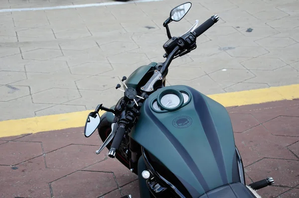 Harley Davidson Conception Réservoir Carburant Moto Une Partie Est Faite — Photo