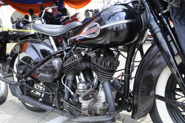 Olika Modell Amerikanen Gjort Lätt Ryttare Harley Davidson Motorcykel Motor — Stockfoto