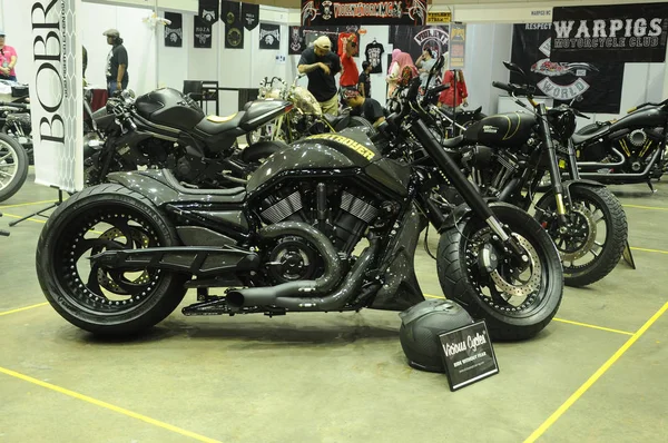 Reunião Costume Harley Davidson Motocicleta Serdang Selangor Malásia Modificado Restaurado — Fotografia de Stock
