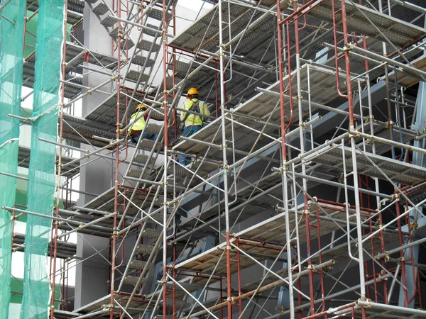 Kuala Lumpur Malaysia Fevereiro 2017 Andaime Usado Canteiros Obras Como — Fotografia de Stock