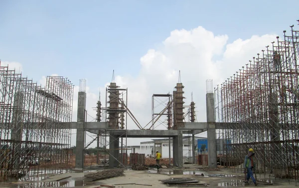Kuala Lumpur Malaysia February 2017 Scaffolding Used Construction Sites Platform — Stock Photo, Image