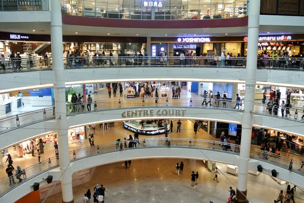 Kuala Lumpur Malaysia June 2018 Enorme Átrio Principal Shopping Center — Fotografia de Stock
