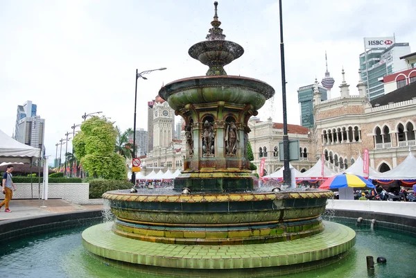 Kuala Lumpur Malaysia Fevereiro 2018 Queen Victoria Fountain Merdeka Square — Fotografia de Stock