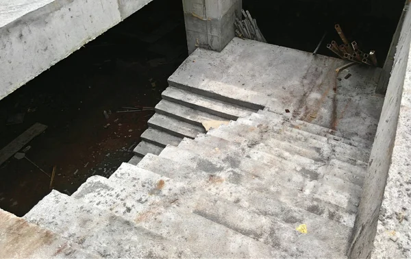 Kuala Lumpur Malaysia May 2018 Concrete Staircase Construction Construction Site — Stock Photo, Image