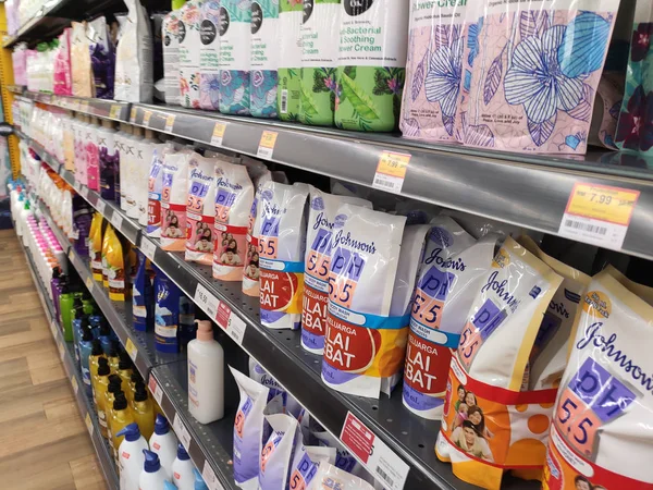 Kuala Lumpur Malaysia August 2019 Liquid Body Soaps Various Brands — Stock Photo, Image