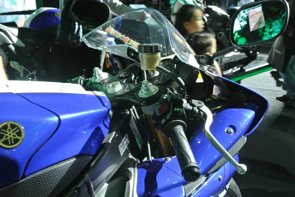 Kuala Lumpur Malajsie Března 2019 Selektivní Zaměření Vysoce Výkonný Motocyklový — Stock fotografie