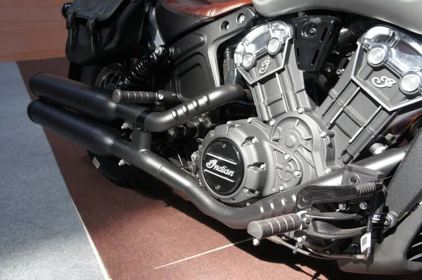 Kuala Lumpur Malaysia April 2019 Engine American Indian Motorcycle Heavy — 스톡 사진